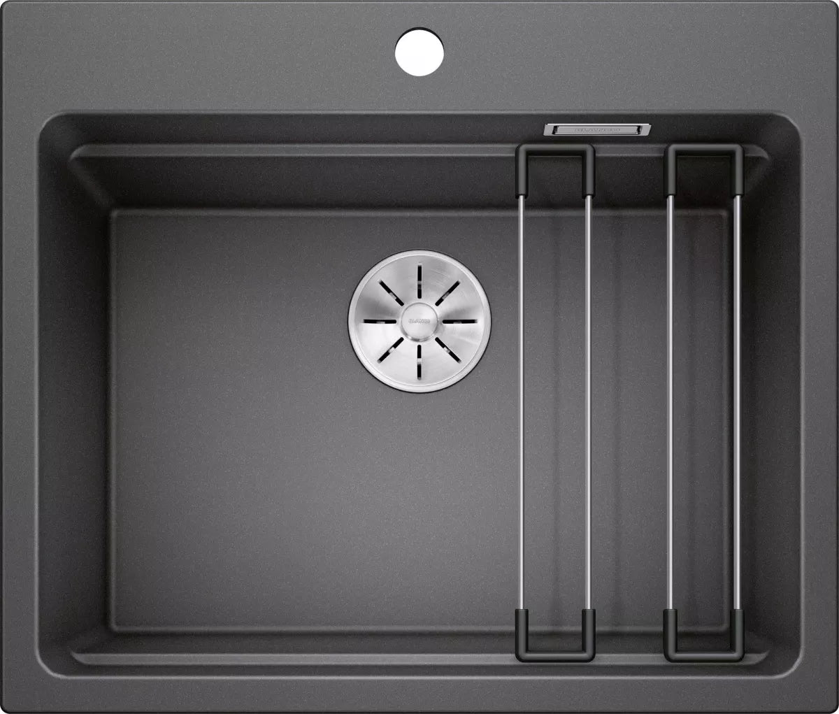 Chiuveta de bucatarie Etagon 6 524539, silgranit Antracit, 600 x 510 mm, Blanco